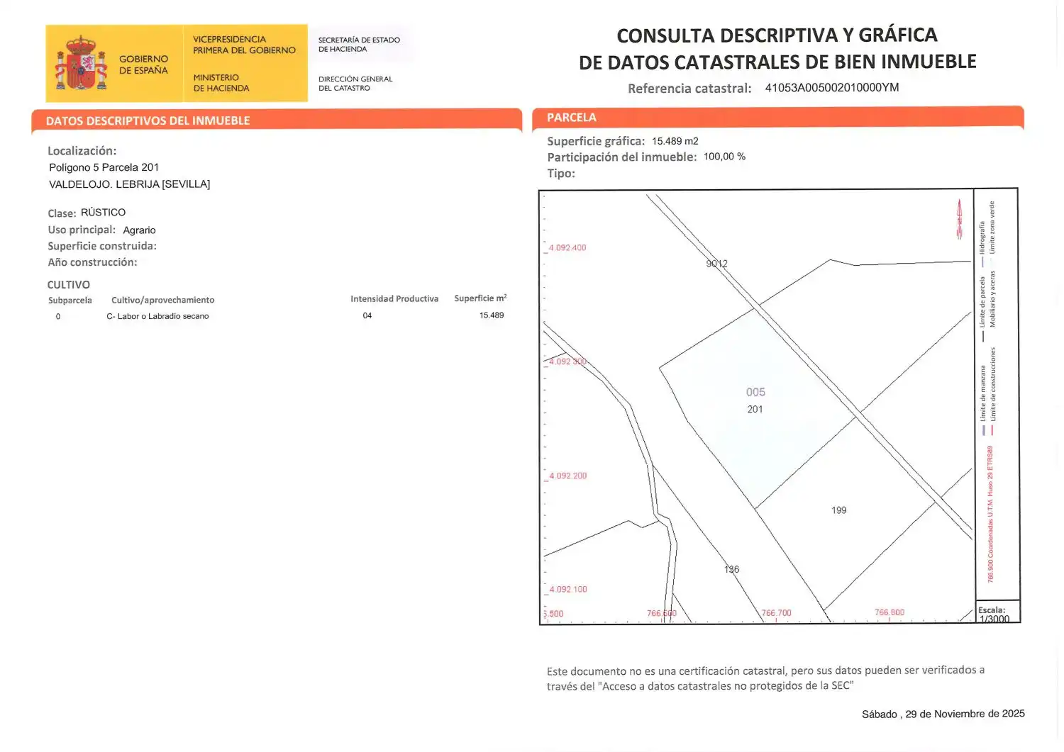 Lands and plots for sale in Lebrija, imagen 4