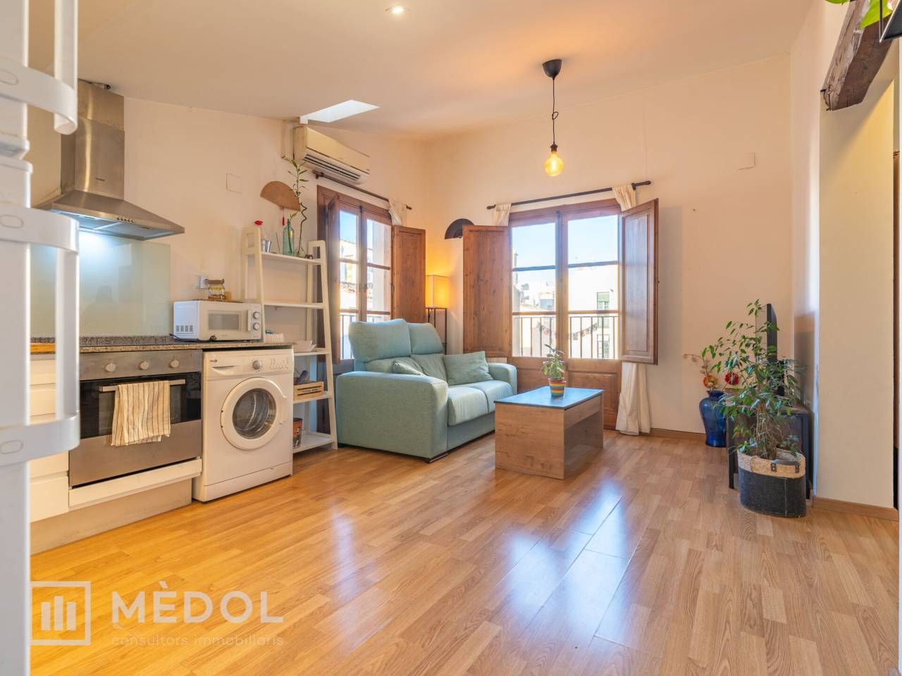 Living room of Flat for sale in  Tarragona Capital  with Air Conditioner, Heating and Parquet flooring