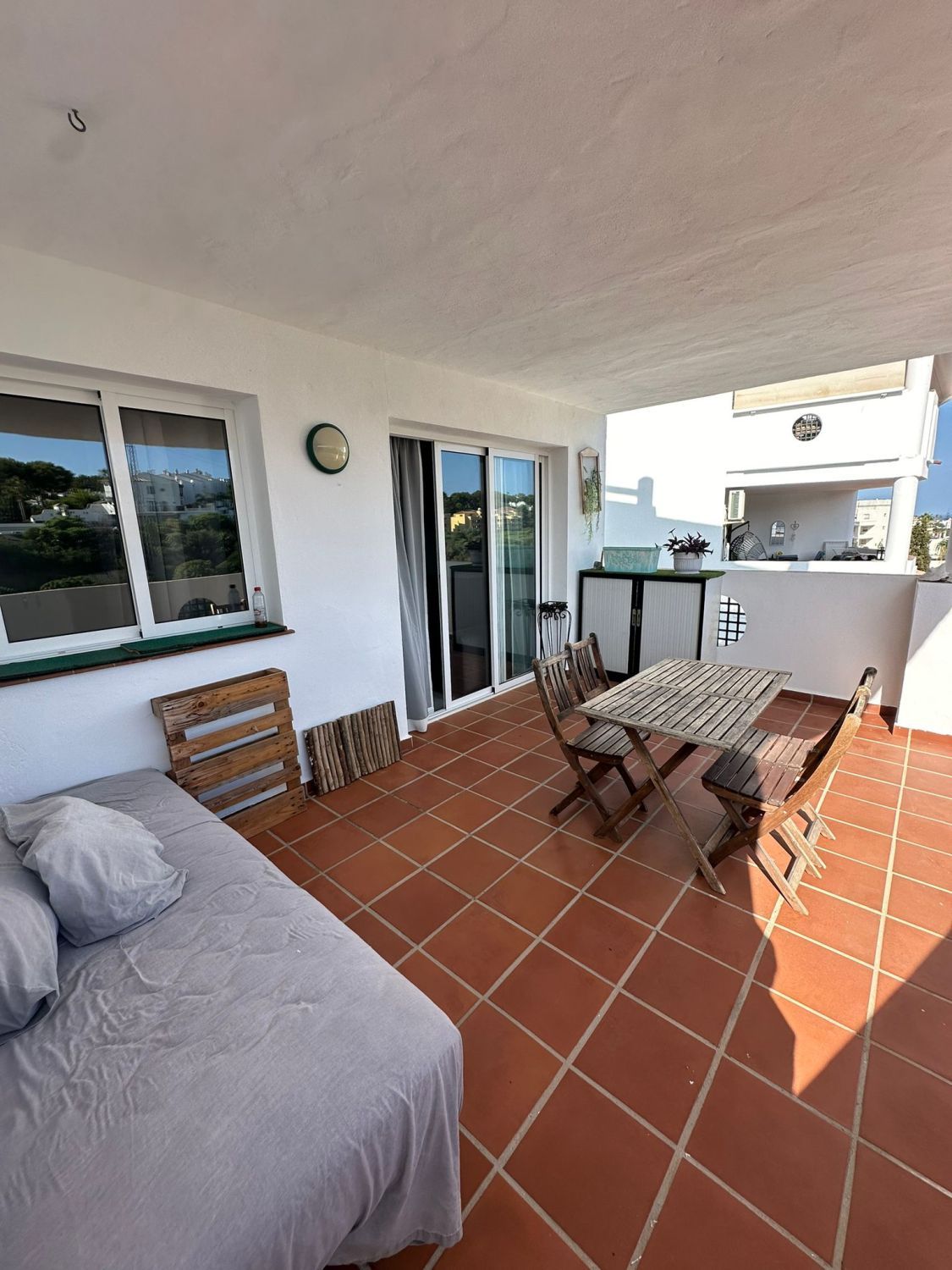 Balcony of Flat for sale in Mijas  with Heating, Terrace and Community pool