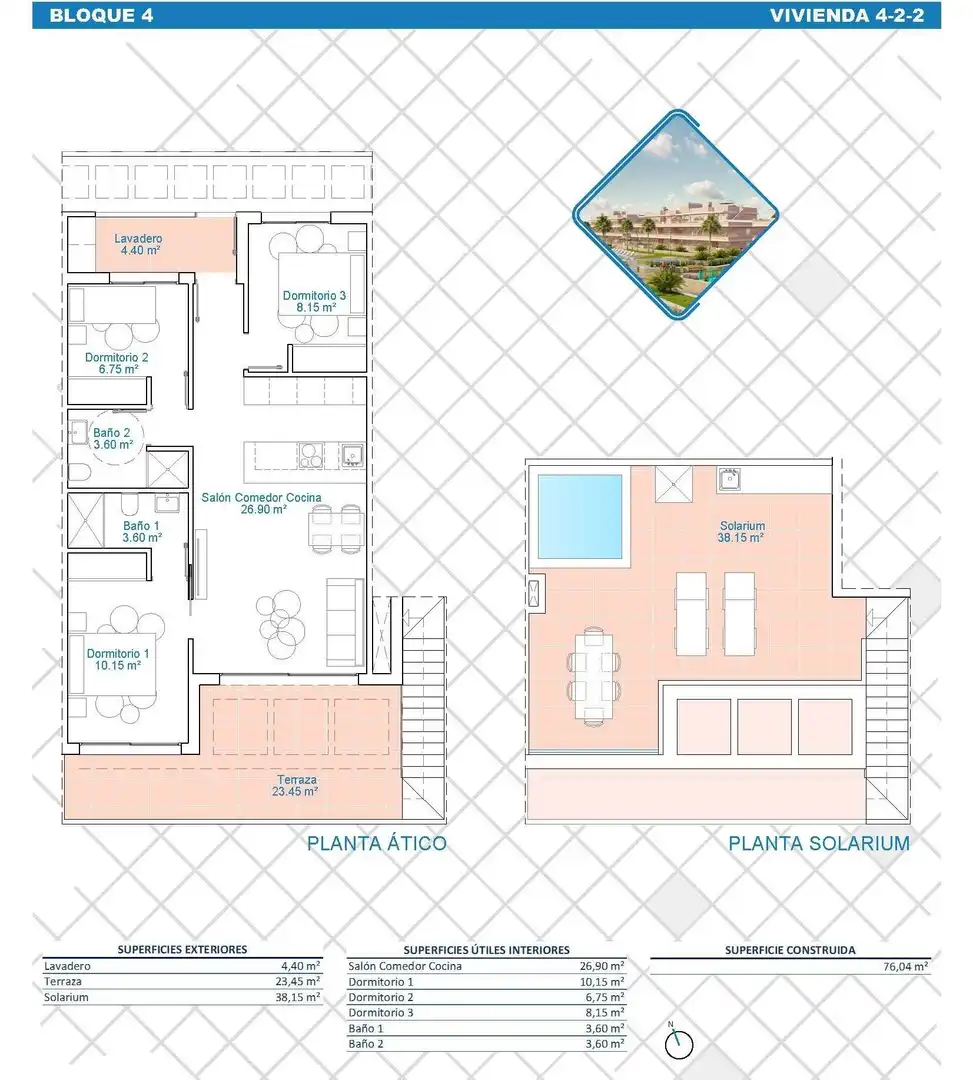 Penthouse with pool for sale in Pilar de la Horadada ciudad, imagen 32
