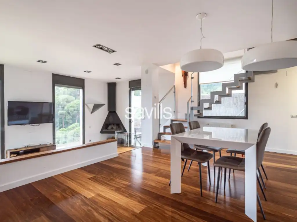 Sala de estar de Casa o chalet de alquiler en Barcelona con Horno