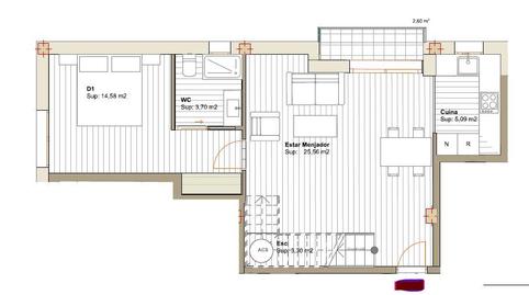 Foto 4 de Dúplex en venta en De Linné, La Cogullada, Barcelona