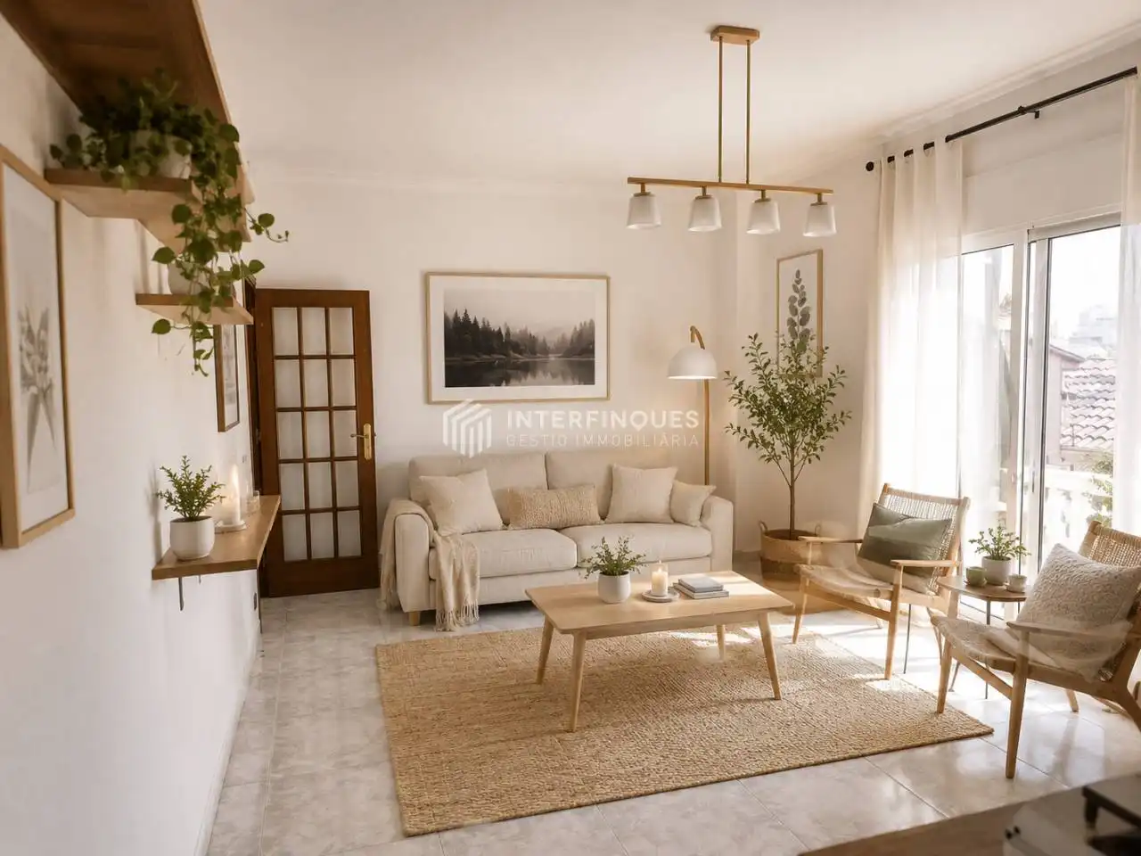 Living room of Apartments for sale in Badalona  with Air Conditioner