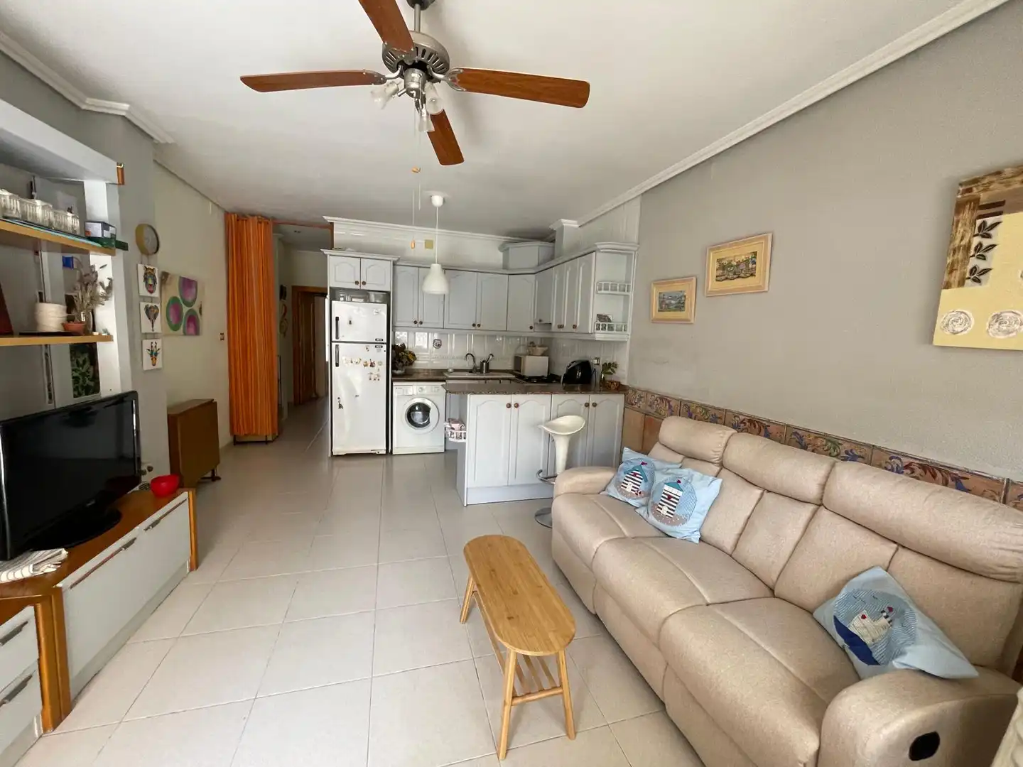 Cuina de Apartament en venda en Moncofa amb Terrassa, Moblat i Forn