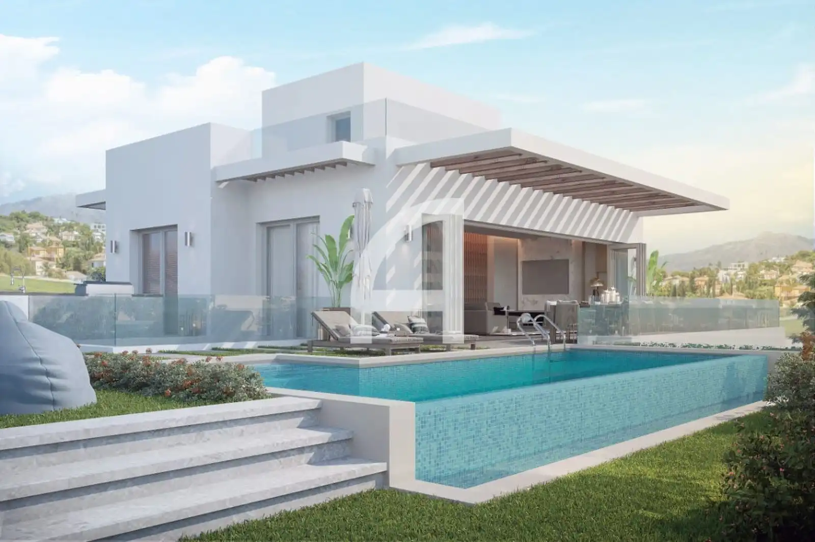 Piscina de Casa o chalet en venta en Benalmádena con Aire acondicionado, Calefacción y Terraza