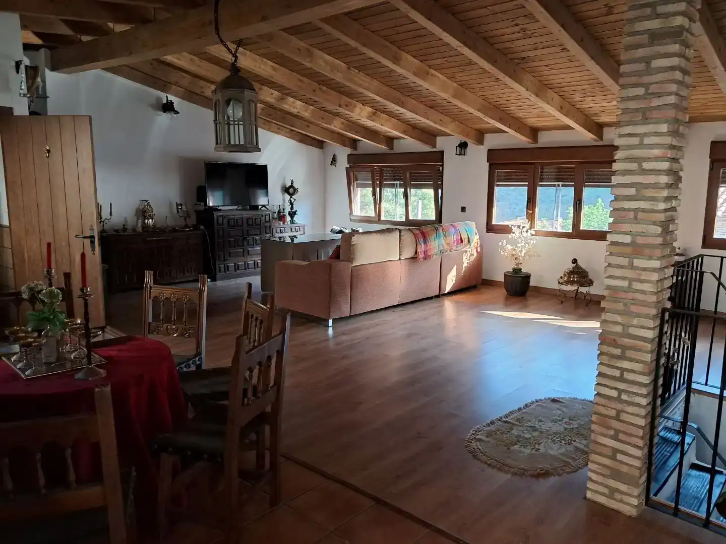 Sala de estar de Piso en venta en Caminomorisco con Parquet, Trastero y Amueblado
