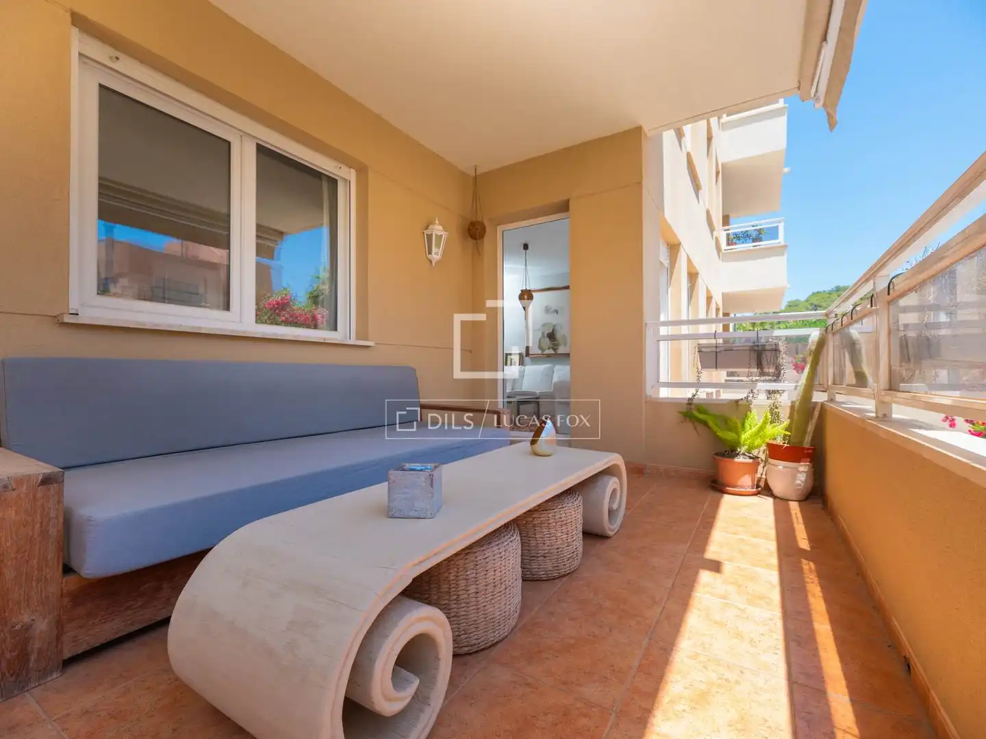 Terrasse von Wohnung zum Verkauf in Eivissa mit Klimaanlage, Privatgarten und Terrasse