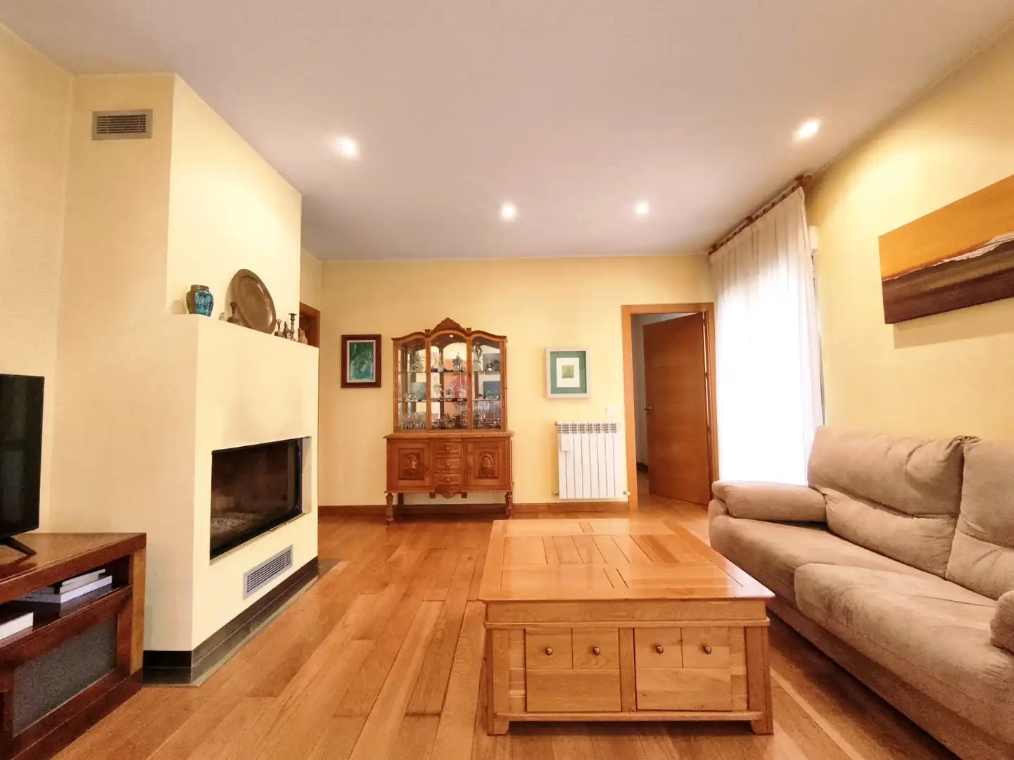 Sala d'estar de Casa adosada en venda en Nájera amb Calefacció, Terrassa i Traster