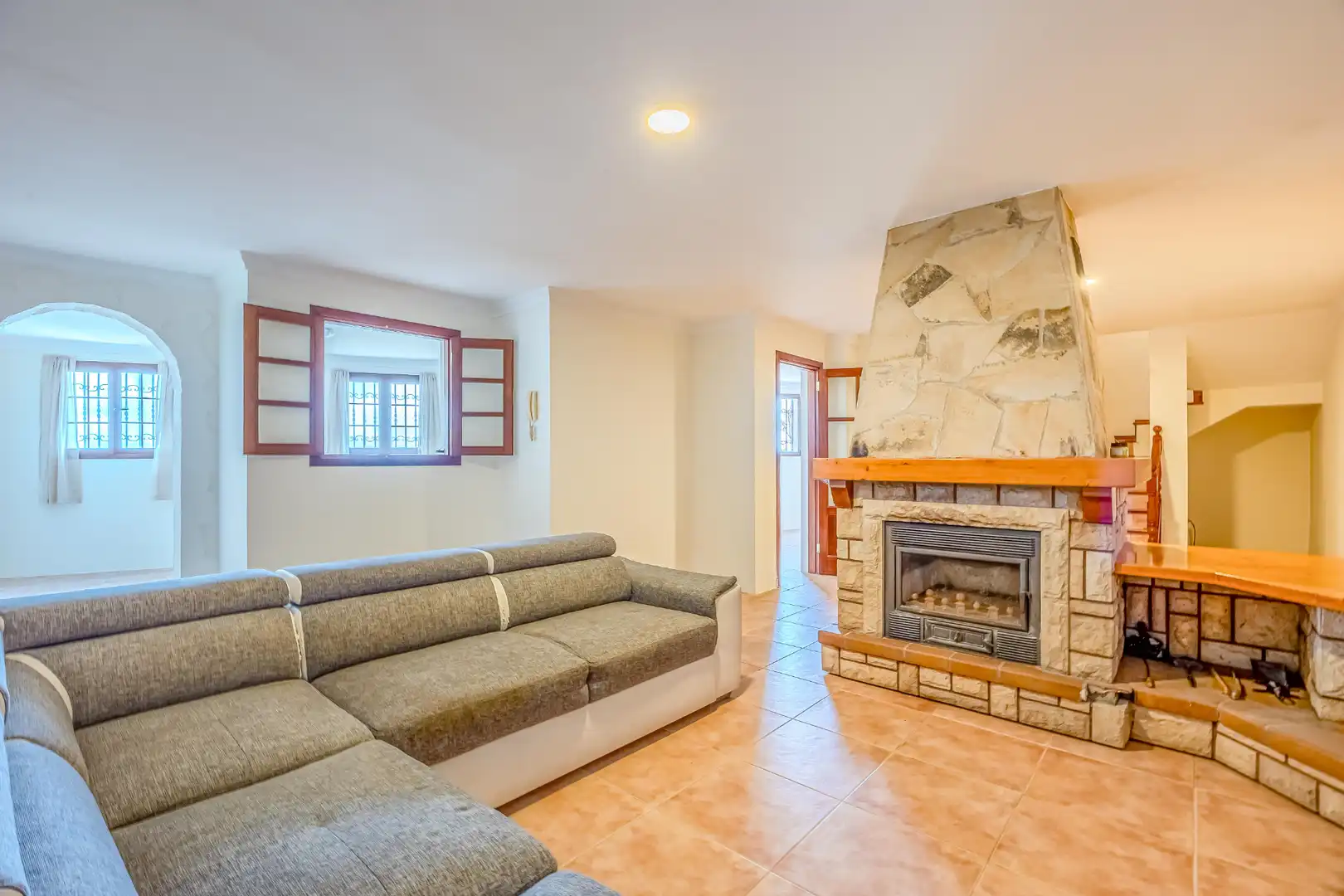Sala de estar de Casa adosada en venta en Teror con Terraza, Amueblado y Horno