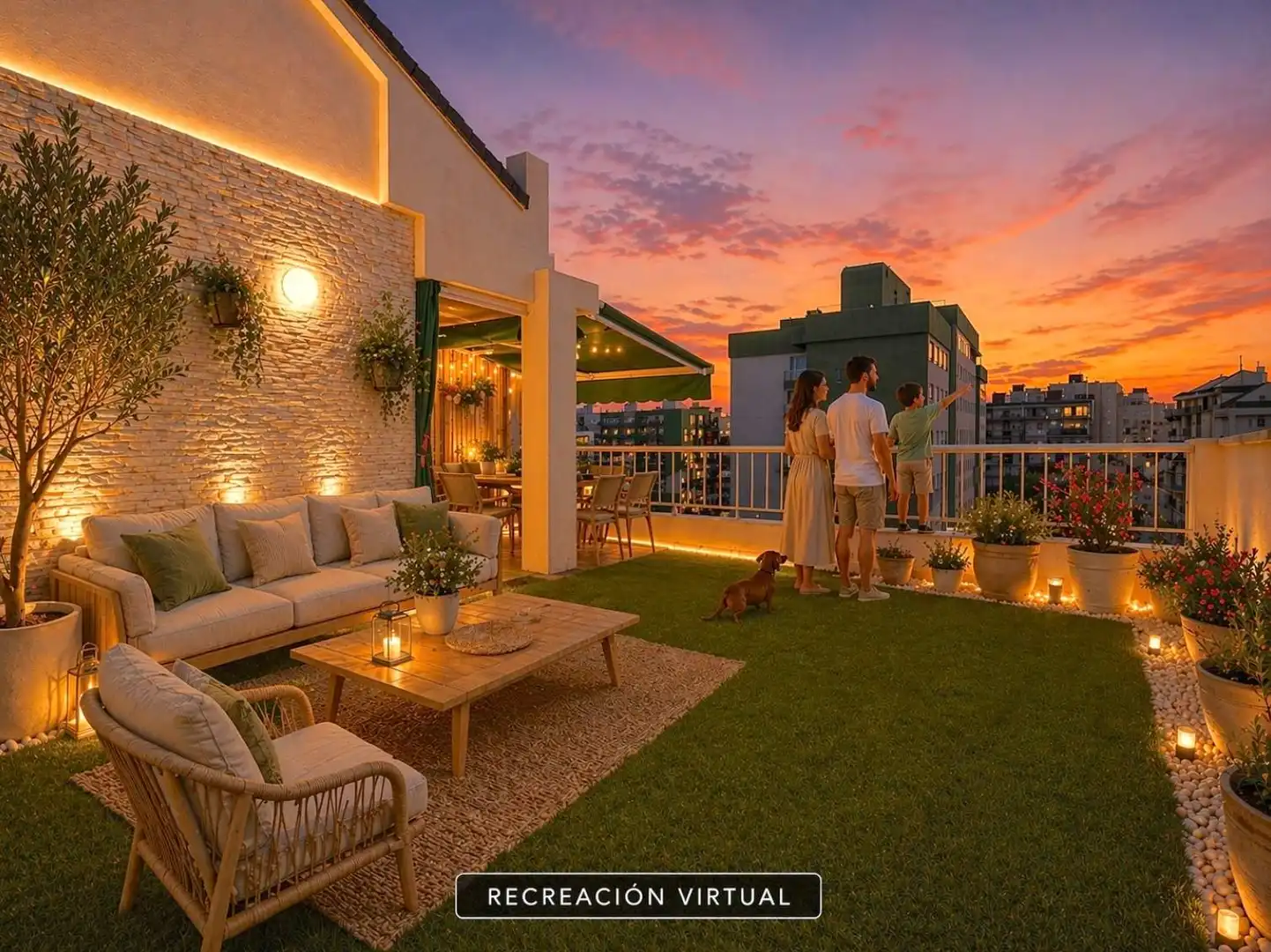 Terrasse von Dachboden zum Verkauf in Gandia mit Privatgarten, Terrasse und Balkon
