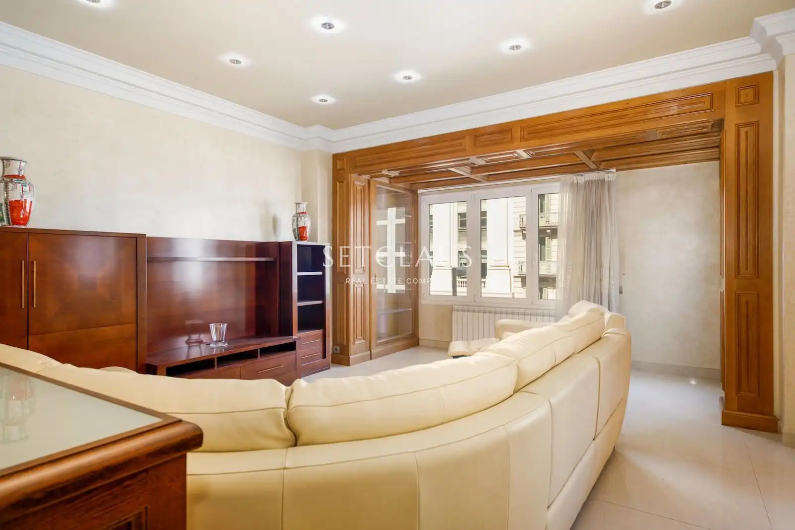 Living room of Flat for sale in Barcelona  with Air Conditioner and Alarm