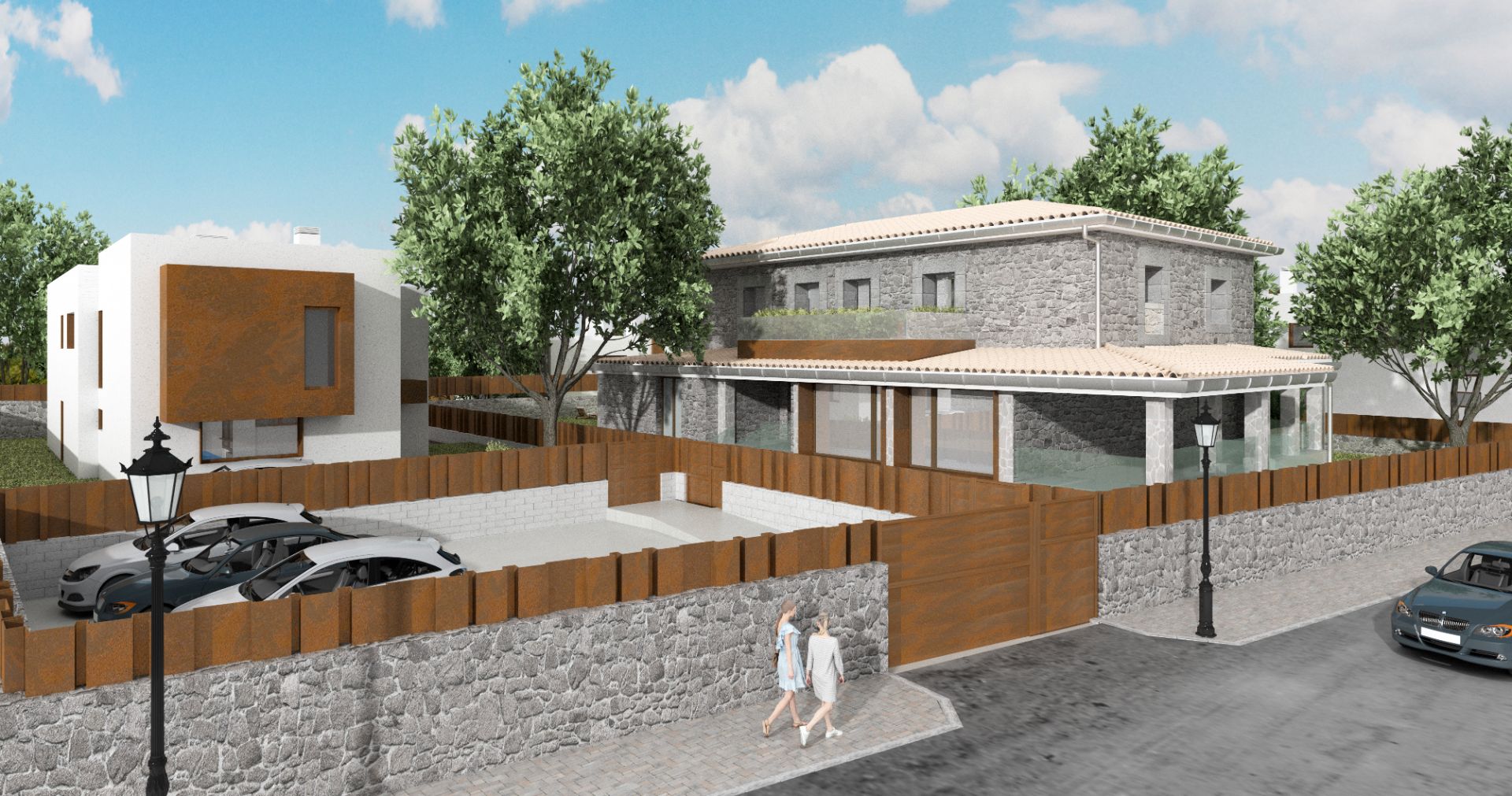 Exterior view of Single-family semi-detached for sale in Torrelodones  with Heating, Private garden and Terrace