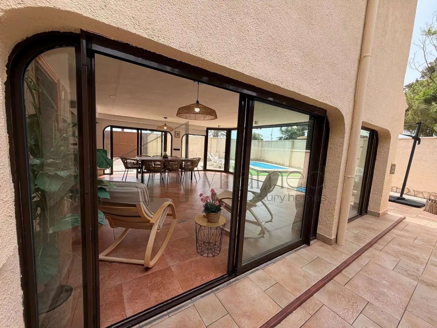 Terraza de Casa o chalet de alquiler en La Pobla de Farnals con Aire acondicionado, Calefacción y Terraza