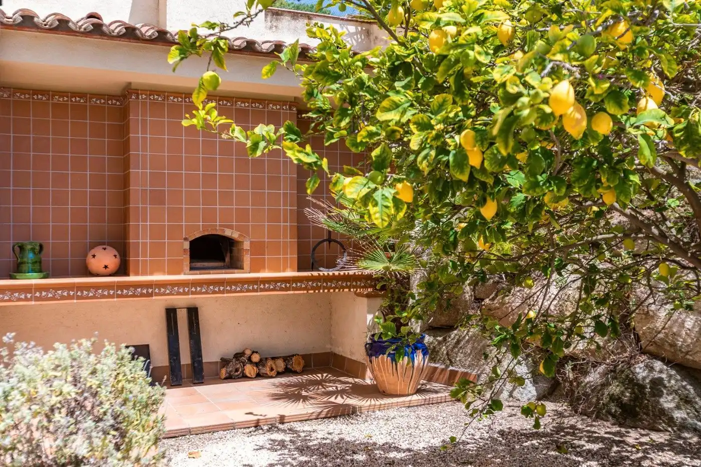 Jardí de Casa o xalet en venda en Cabrera de Mar amb Aire condicionat, Traster i Piscina
