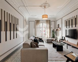 Living room of Apartment to rent in  Barcelona Capital  with Air Conditioner, Heating and Furnished