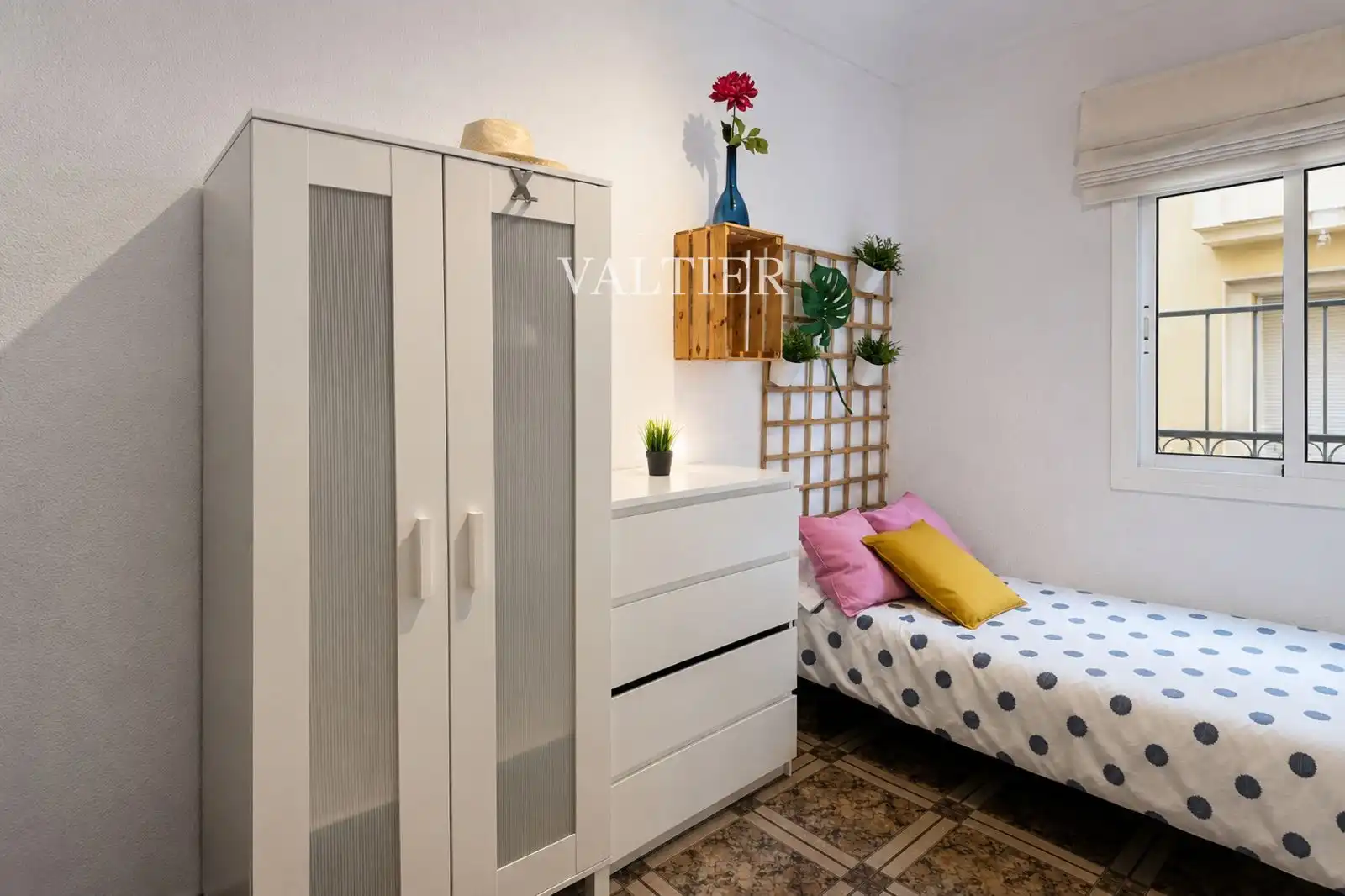 Schlafzimmer von Wohnung zur Miete in Madrid mit Klimaanlage und Möbliert