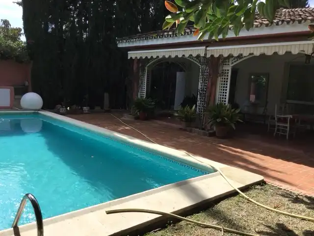 Swimming pool of Houses for rent in Marbella  with Air Conditioner, Heating and Private garden