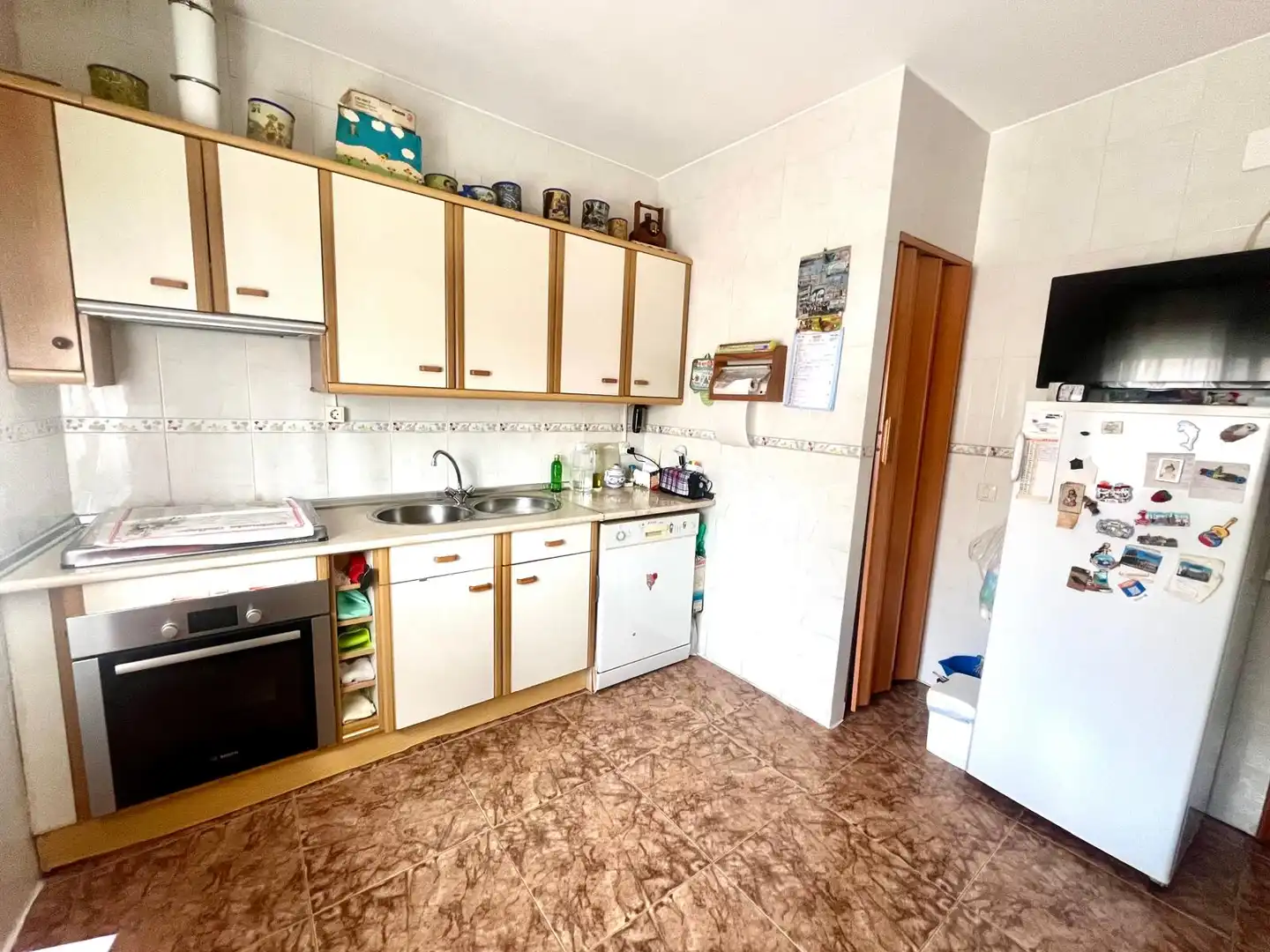 Cocina de Casa adosada en venta en Fernán Caballero con Calefacción y Terraza