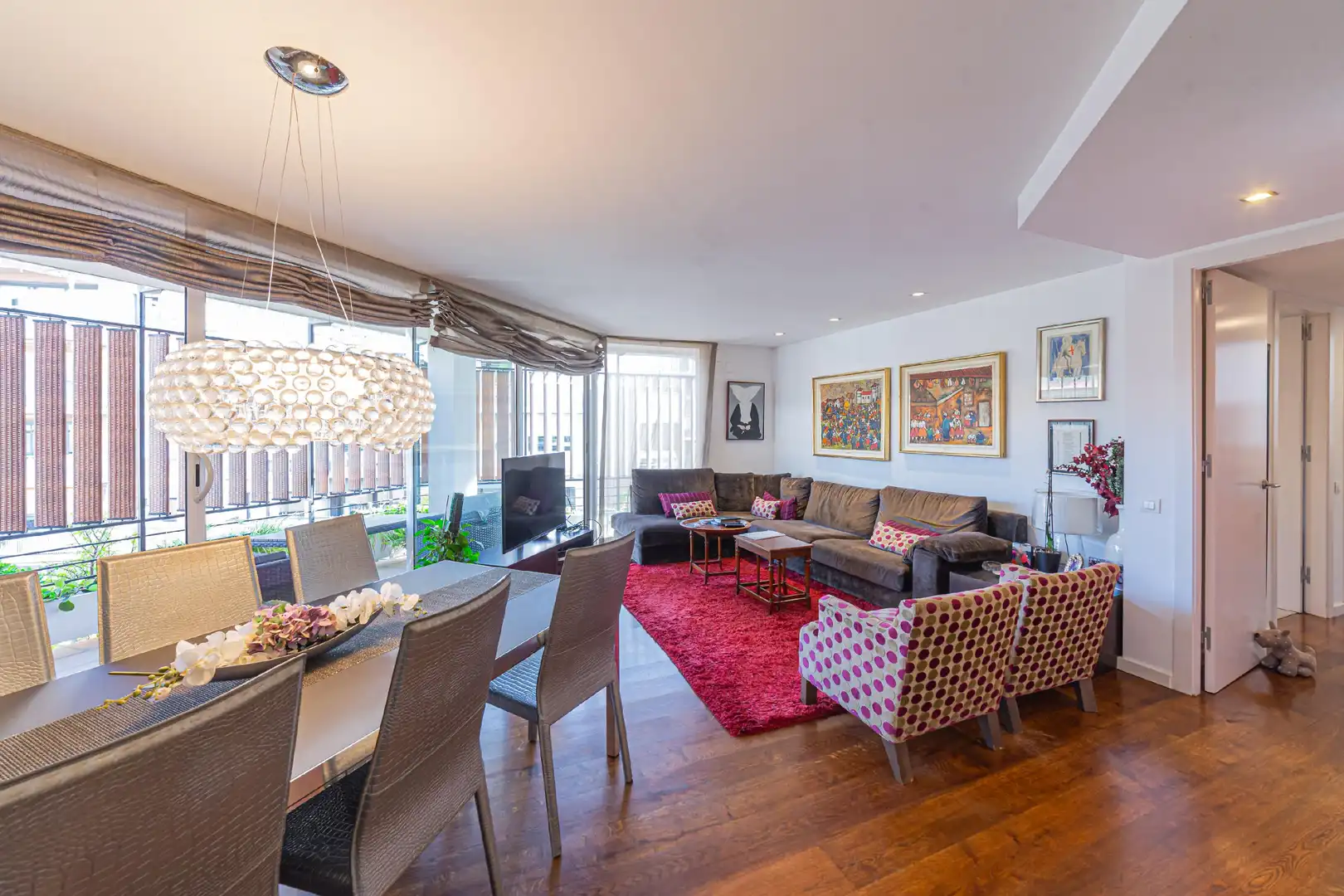 Sala d'estar de Àtic en venda en Barcelona amb Aire condicionat, Calefacció i Parquet