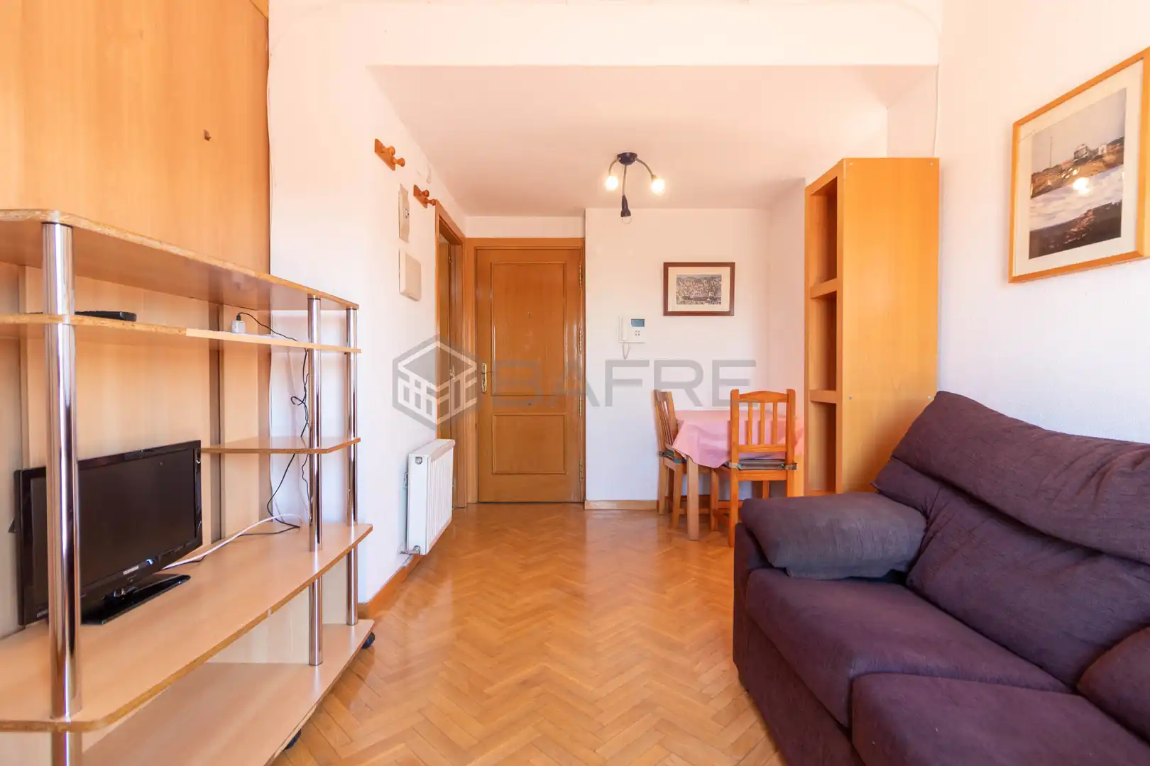 Sala d'estar de Àtic en venda en Madrid amb Aire condicionat, Jardí privat i Parquet
