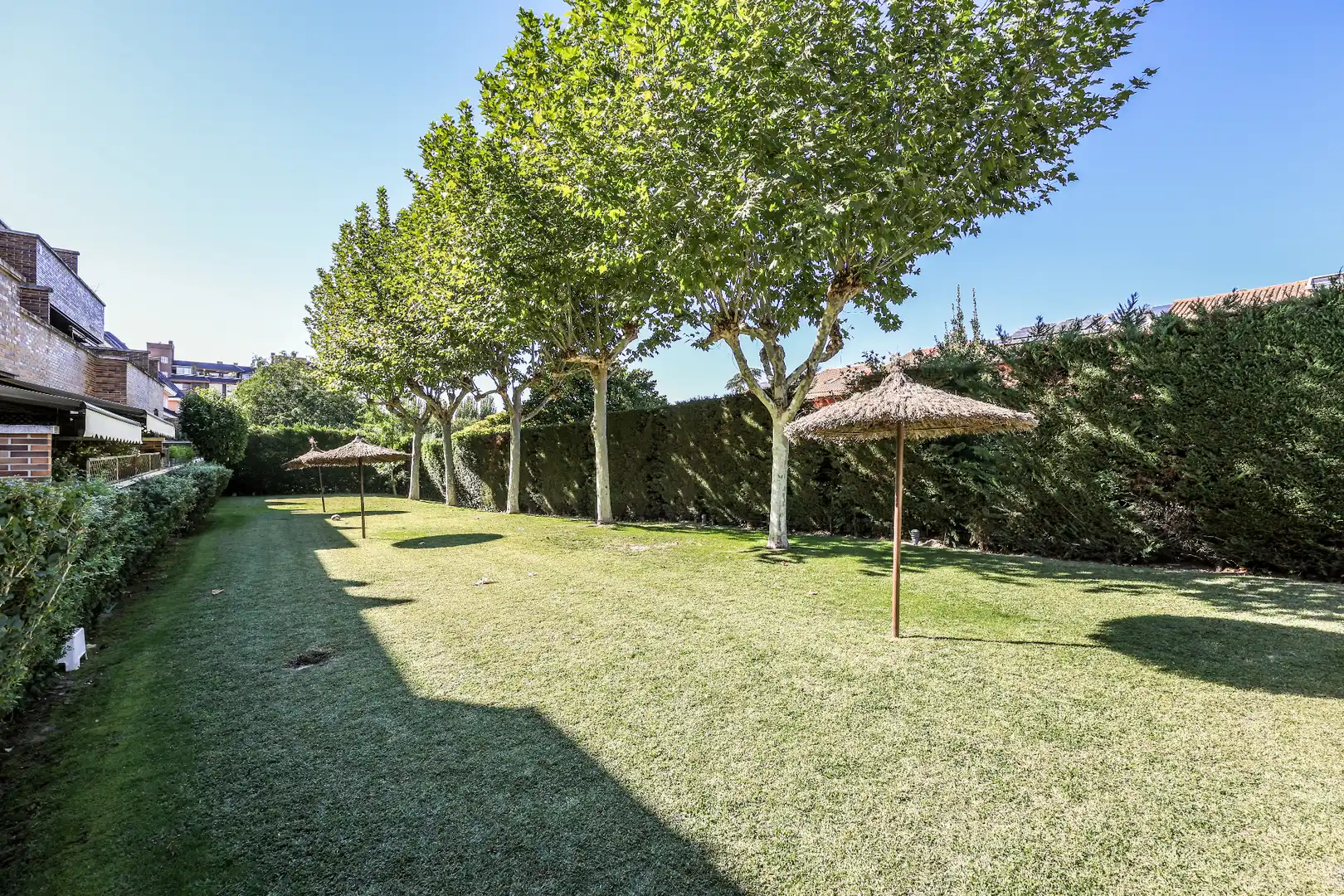 Garten von Wohnung zur Miete in Madrid mit Heizung, Parkett und Terrasse