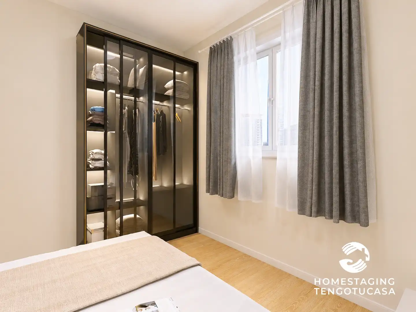 Bedroom of Flat for sale in Madrid  with Air Conditioner, Heating and Terrace