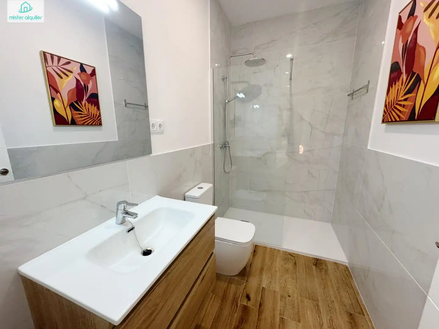 Baño de Planta baja de alquiler en San Vicente del Raspeig / Sant Vicent del Raspeig con Aire acondicionado, Calefacción y Amueblado