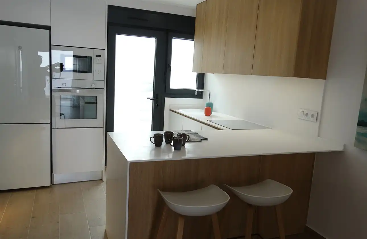 Cocina de Apartamento en venta en Pilar de la Horadada con Aire acondicionado, Calefacción y Terraza