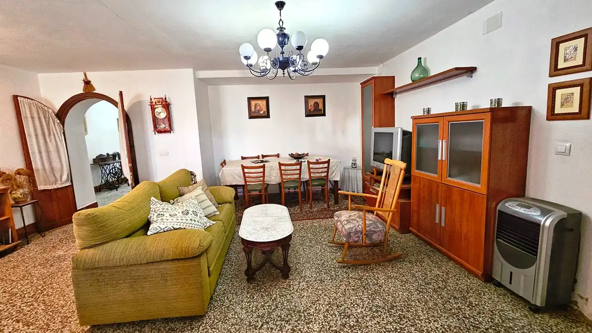 Sala d'estar de Casa o xalet en venda en Almonaster la Real amb Jardí privat, Terrassa i Traster