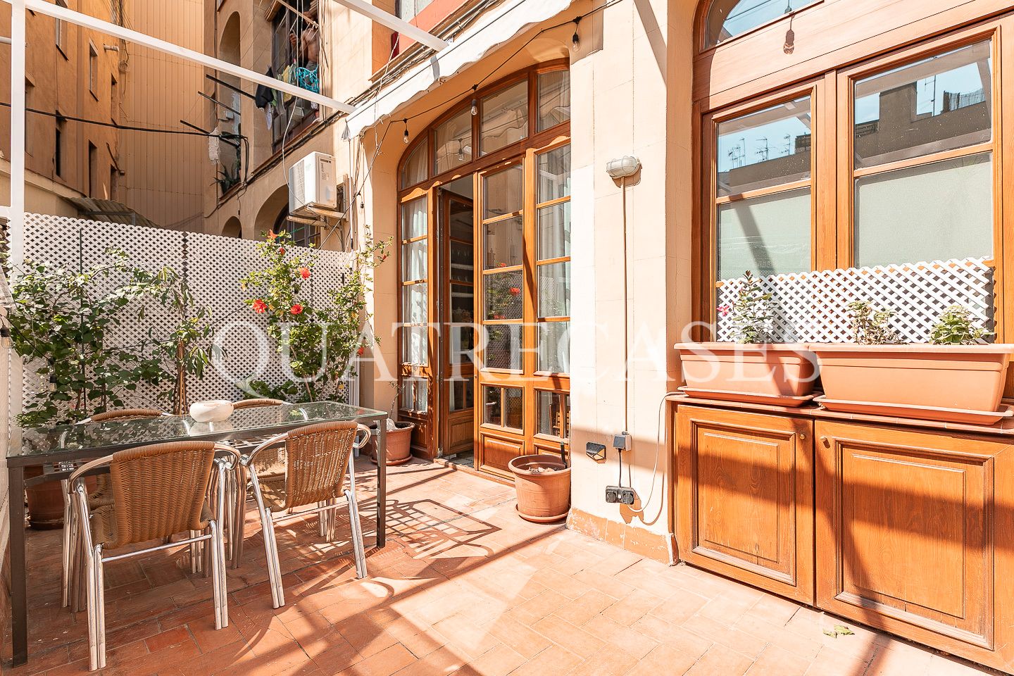 Terrace of Flat for sale in  Barcelona Capital  with Air Conditioner, Parquet flooring and Terrace