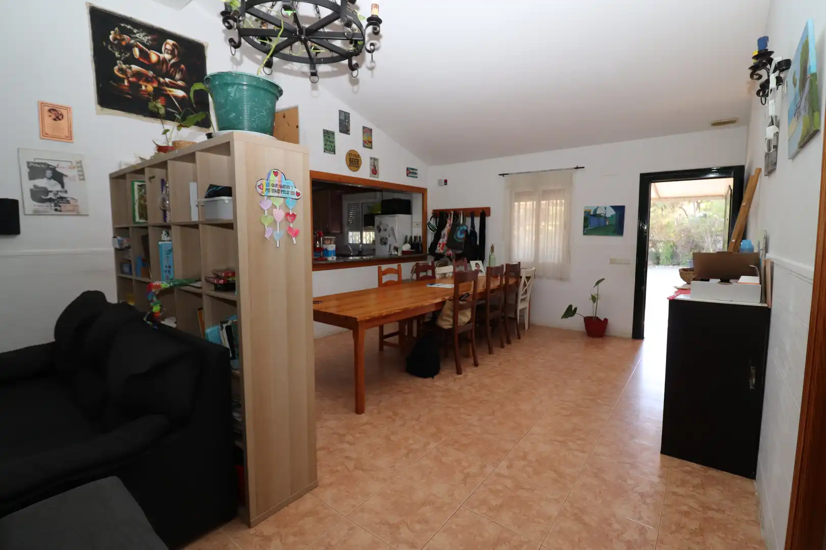 Menjador de Finca rústica en venda en Aljaraque amb Jardí privat, Piscina i Moblat