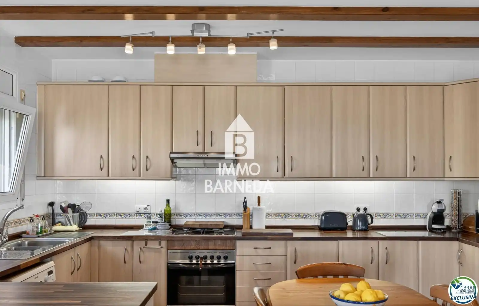 Cocina de Casa o chalet en venta en Palau-saverdera con Aire acondicionado, Calefacción y Piscina