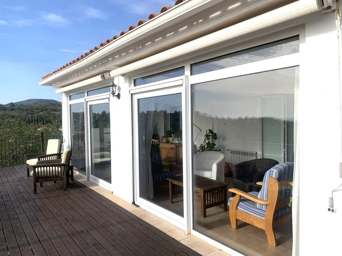Terraza de Finca rústica en venta en El Perelló con Aire acondicionado, Calefacción y Jardín privado