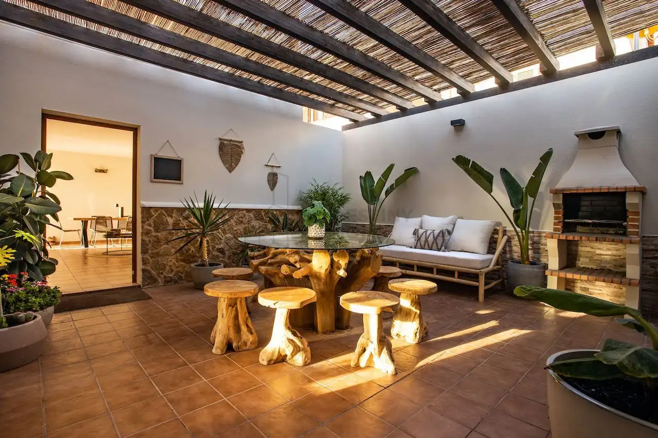 Terraza de Casa o chalet en venta en La Oliva con Jardín privado, Terraza y Amueblado