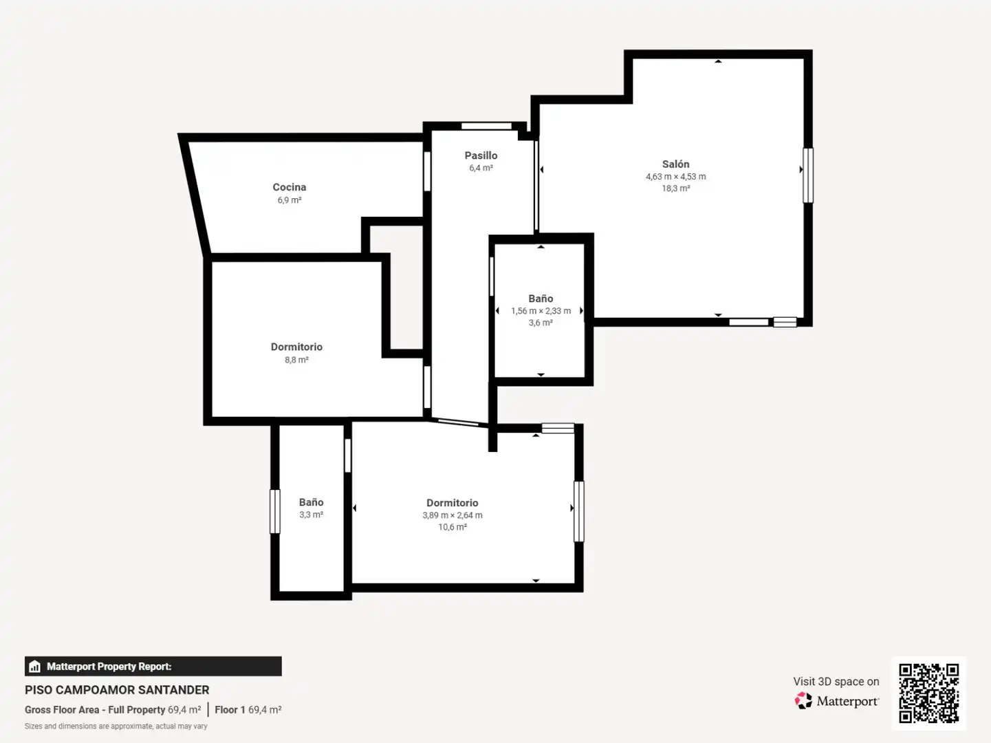 Ático en venta en Santander con Calefacción, Jardín privado y Parquet