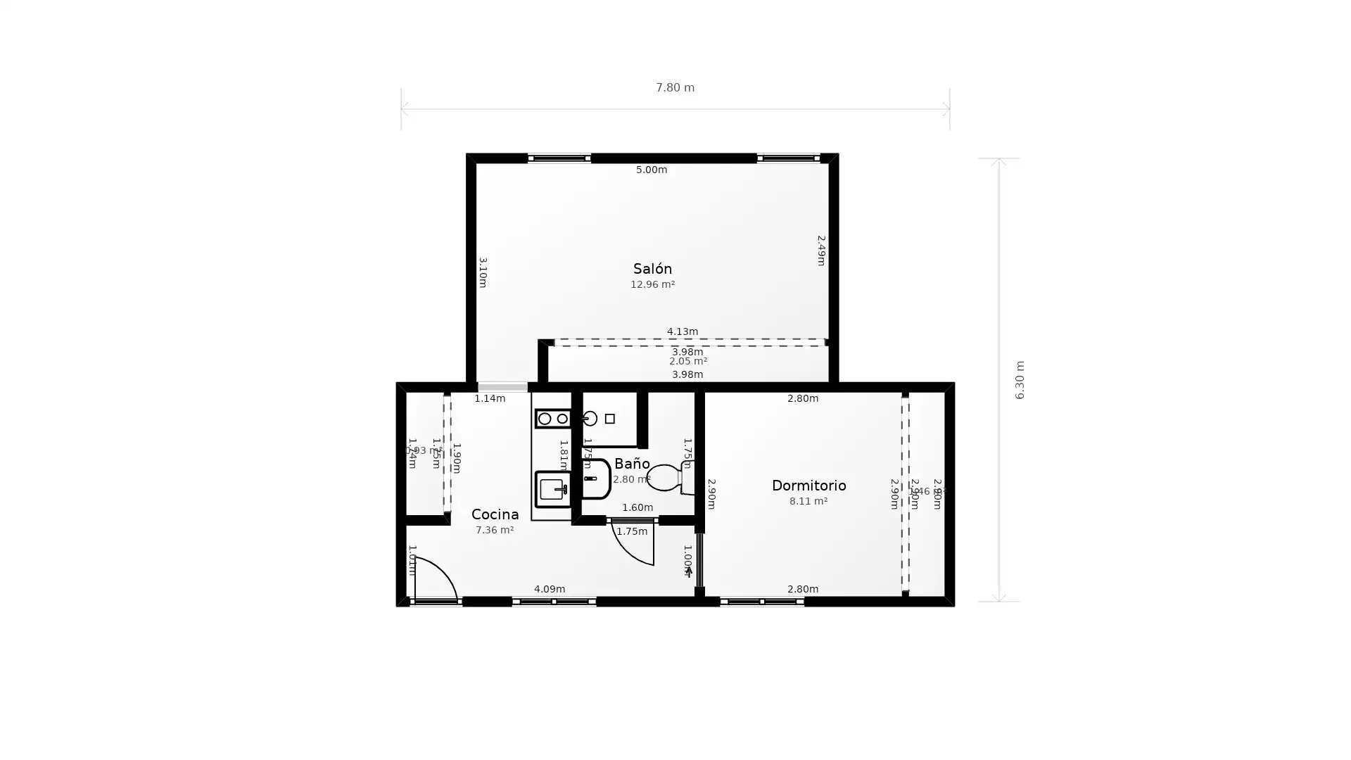 Flat for rent in Madrid  with Heating and Furnished