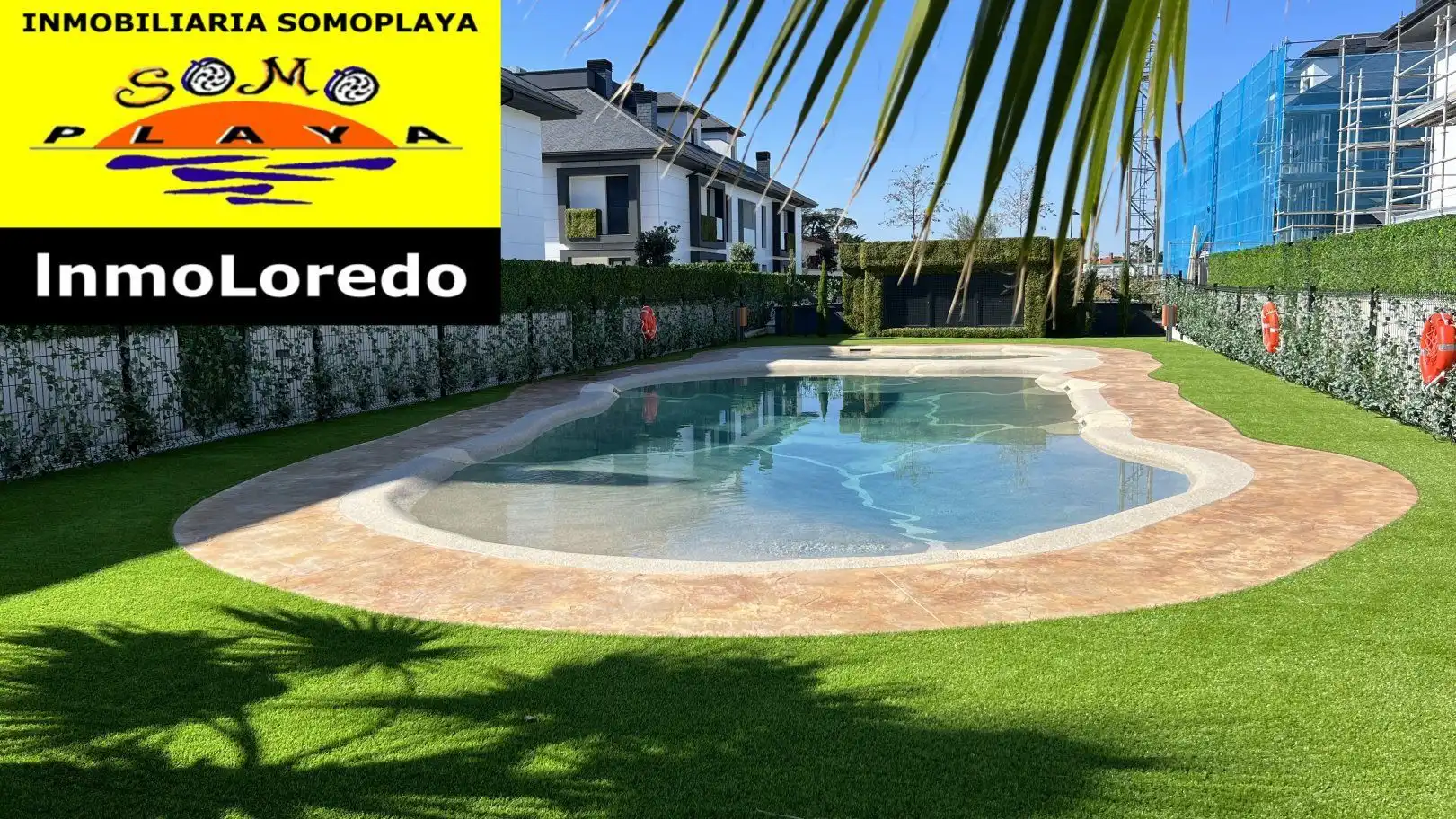 Schwimmbecken von Wohnung zum Verkauf in Ribamontán al Mar mit Heizung, Privatgarten und Abstellraum
