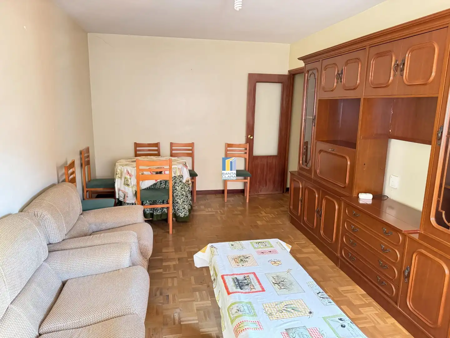 Living room of Flat for sale in Zamora Capital   with Heating, Parquet flooring and Terrace