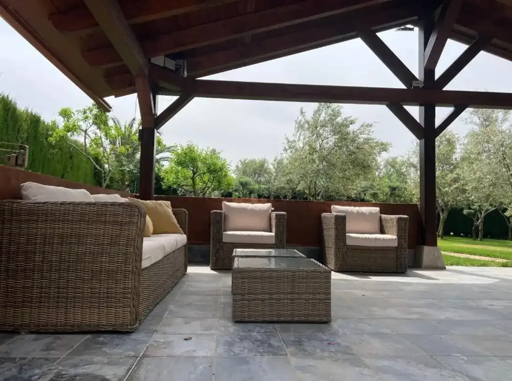 Terraza de Finca rústica en venta en Malagón con Aire acondicionado, Calefacción y Jardín privado