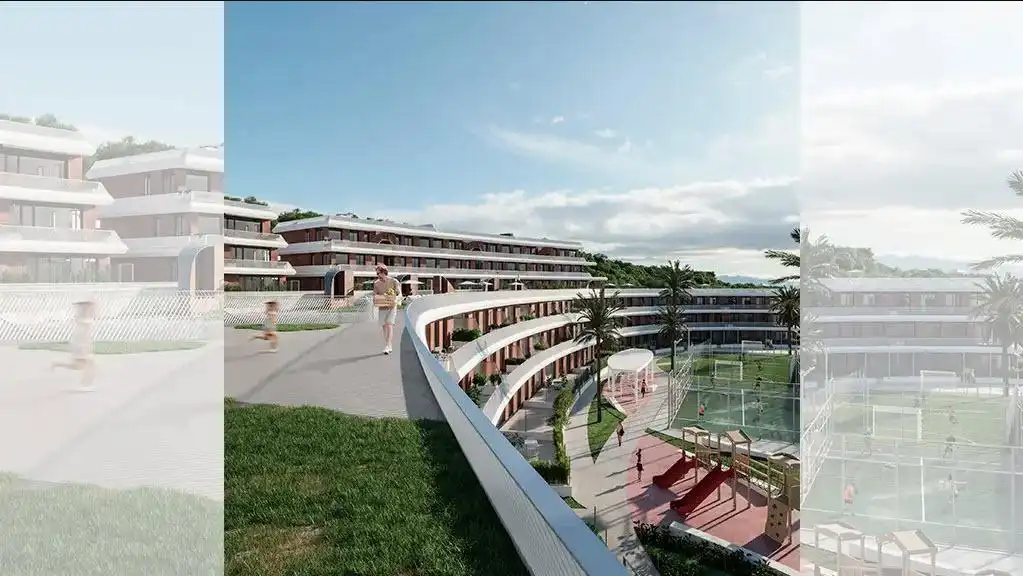 Vista exterior de Apartament en venda en Mijas amb Aire condicionat, Jardí privat i Terrassa