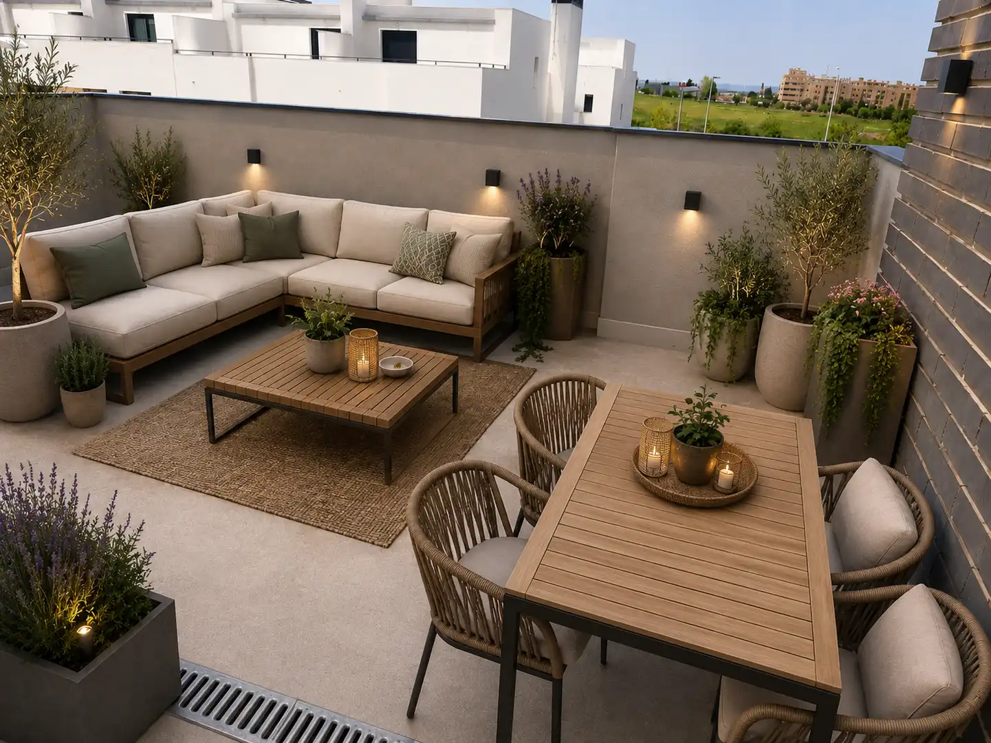 Terraza de Casa adosada en venta en Valdemoro con Aire acondicionado