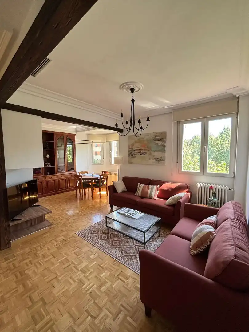 Living room of Apartments for share in Madrid  with Air Conditioner, Heating and Terrace