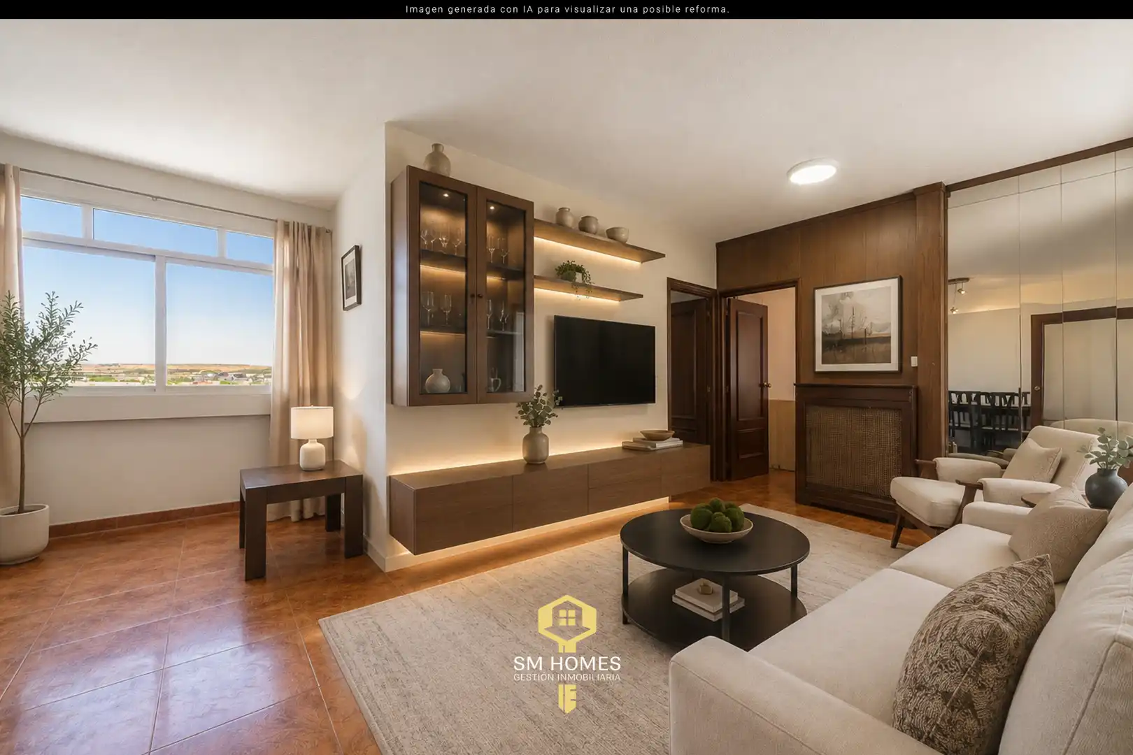 Sala de estar de Piso en venta en Coslada con Aire acondicionado, Calefacción y Amueblado