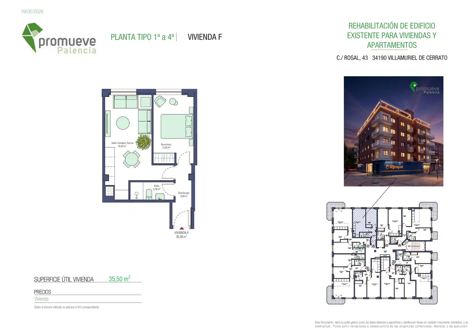 Apartament en venda en Villamuriel de Cerrato amb Calefacció