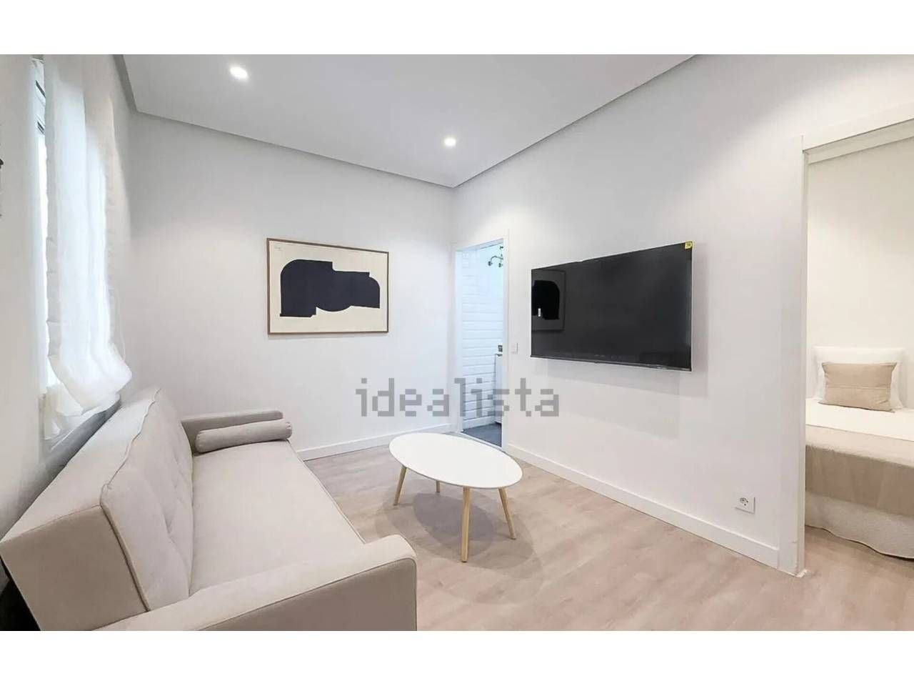 Living room of Study to rent in Santa Coloma de Gramenet  with Parquet flooring and Furnished