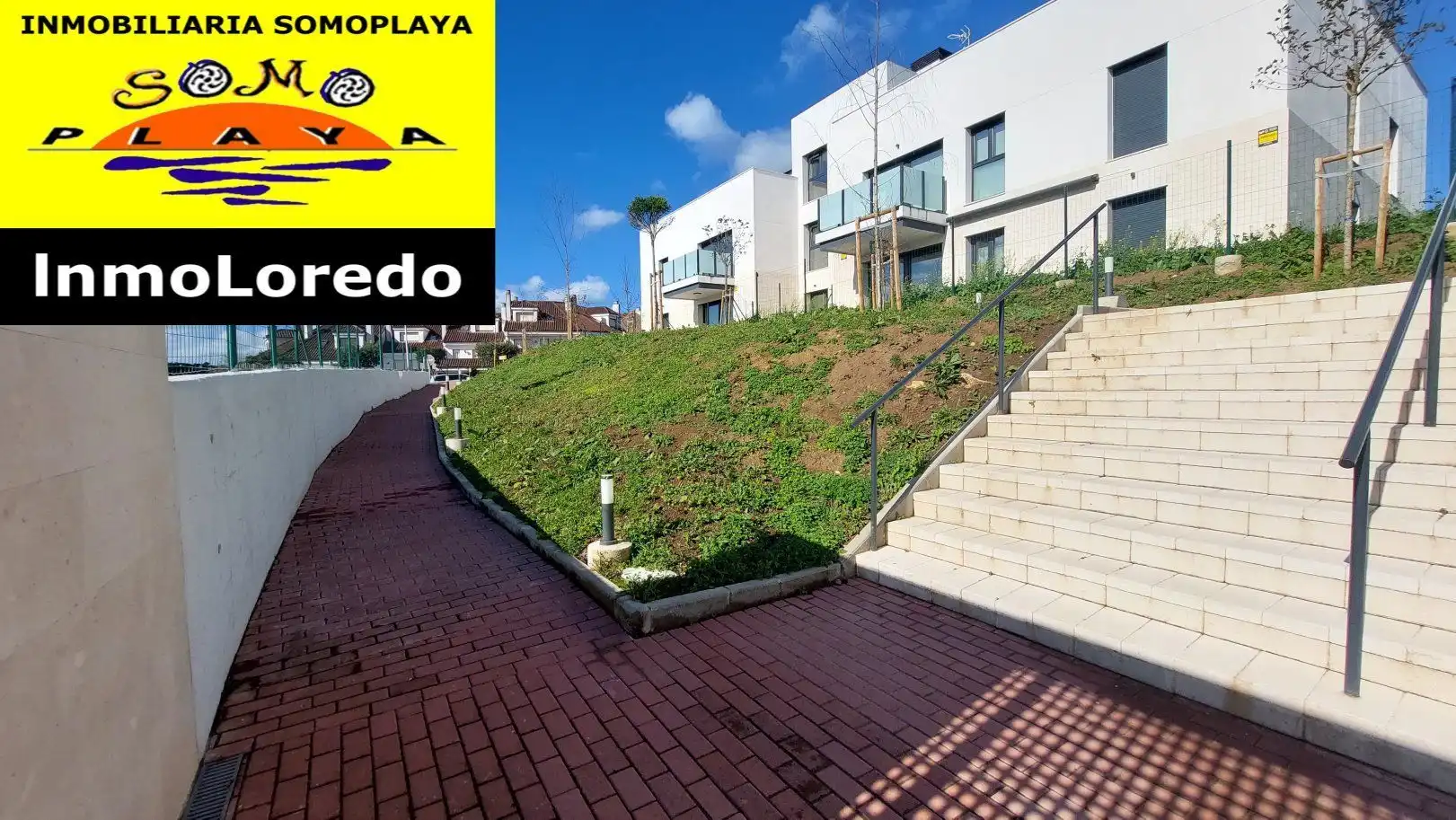 Außenansicht von Wohnung zum Verkauf in Ribamontán al Mar mit Heizung, Privatgarten und Terrasse