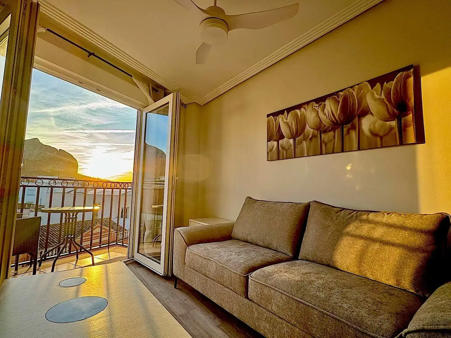 Living room of Flat for sale in El Verger  with Air Conditioner
