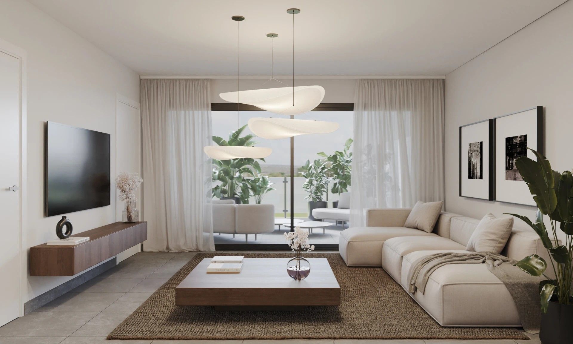 Living room of Flat for sale in Villajoyosa / La Vila Joiosa  with Private garden and Terrace