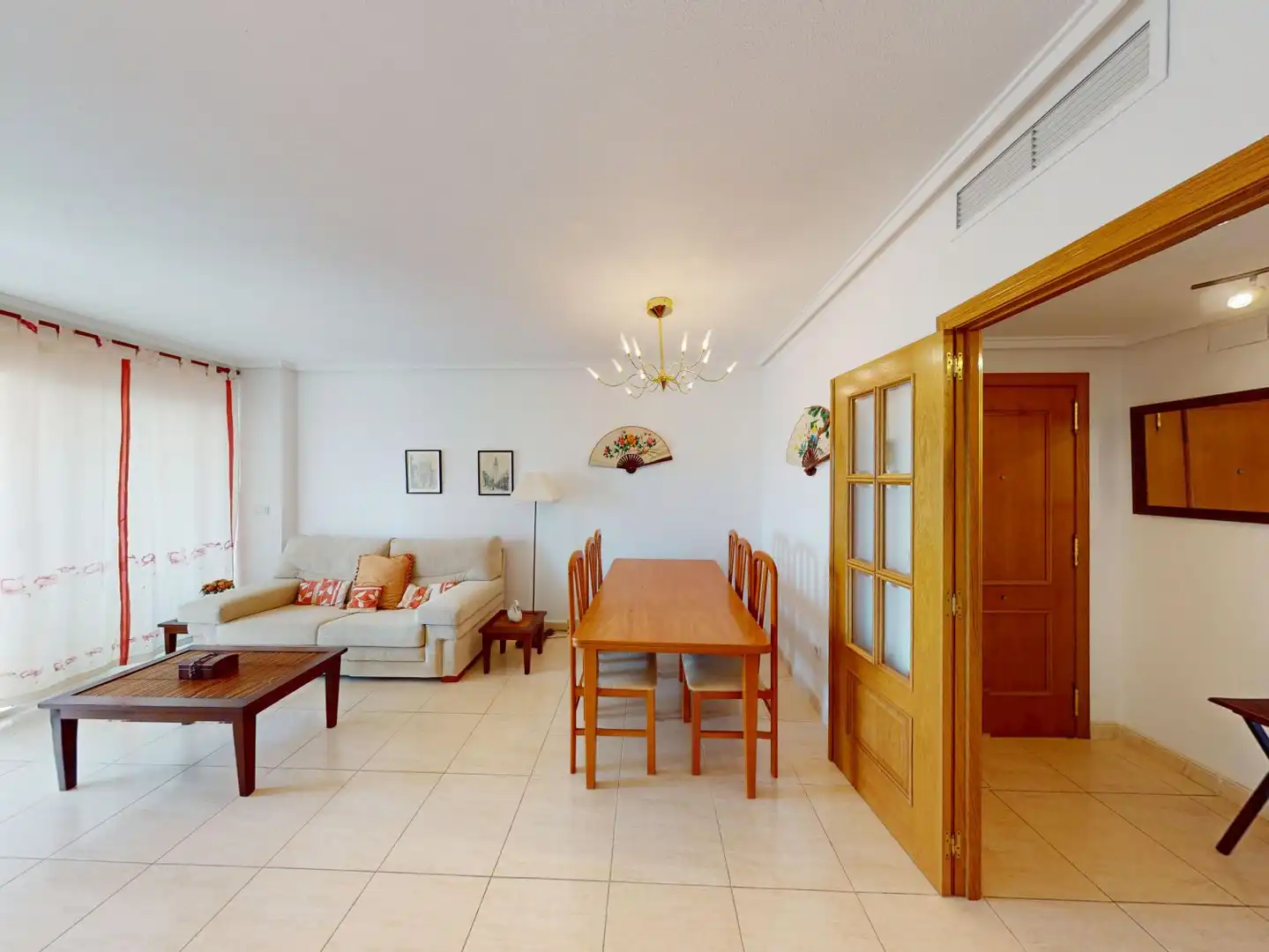 Wohnzimmer von Wohnung zum Verkauf in Alicante / Alacant mit Klimaanlage, Heizung und Terrasse