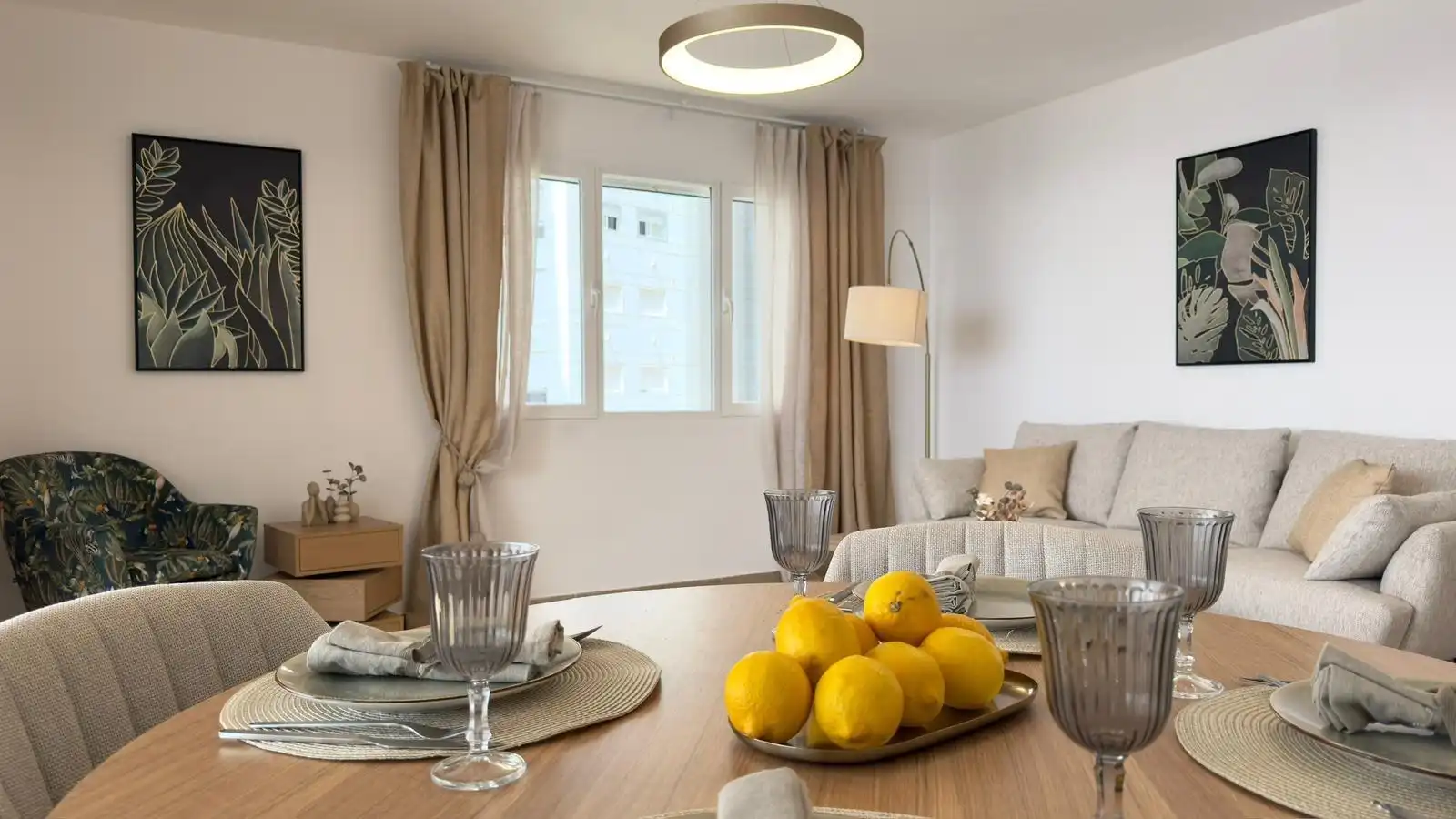 Wohnzimmer von Wohnung zum Verkauf in Benidorm mit Klimaanlage, Heizung und Terrasse